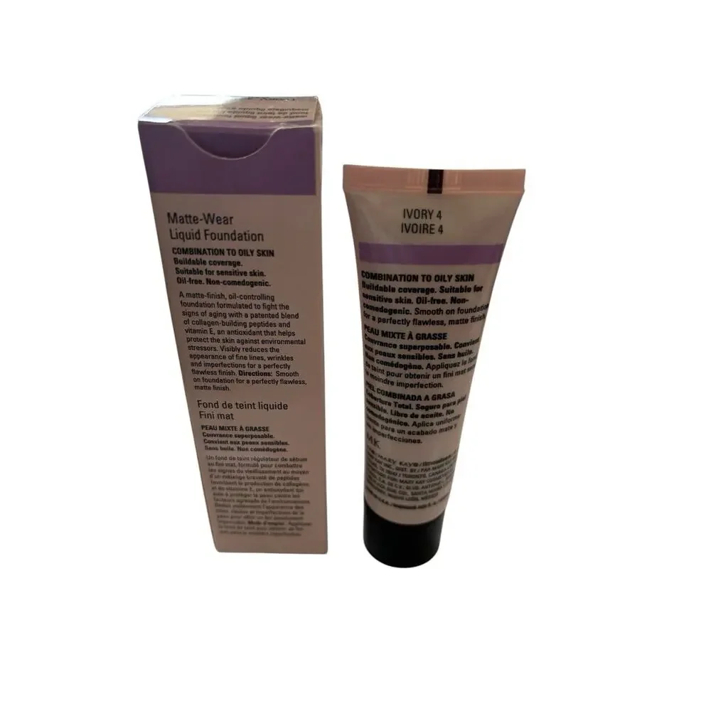 Mary Kay TimeWise MATTE WEAR Liquid Foundation, IVORY #4 FREE SHIPPING